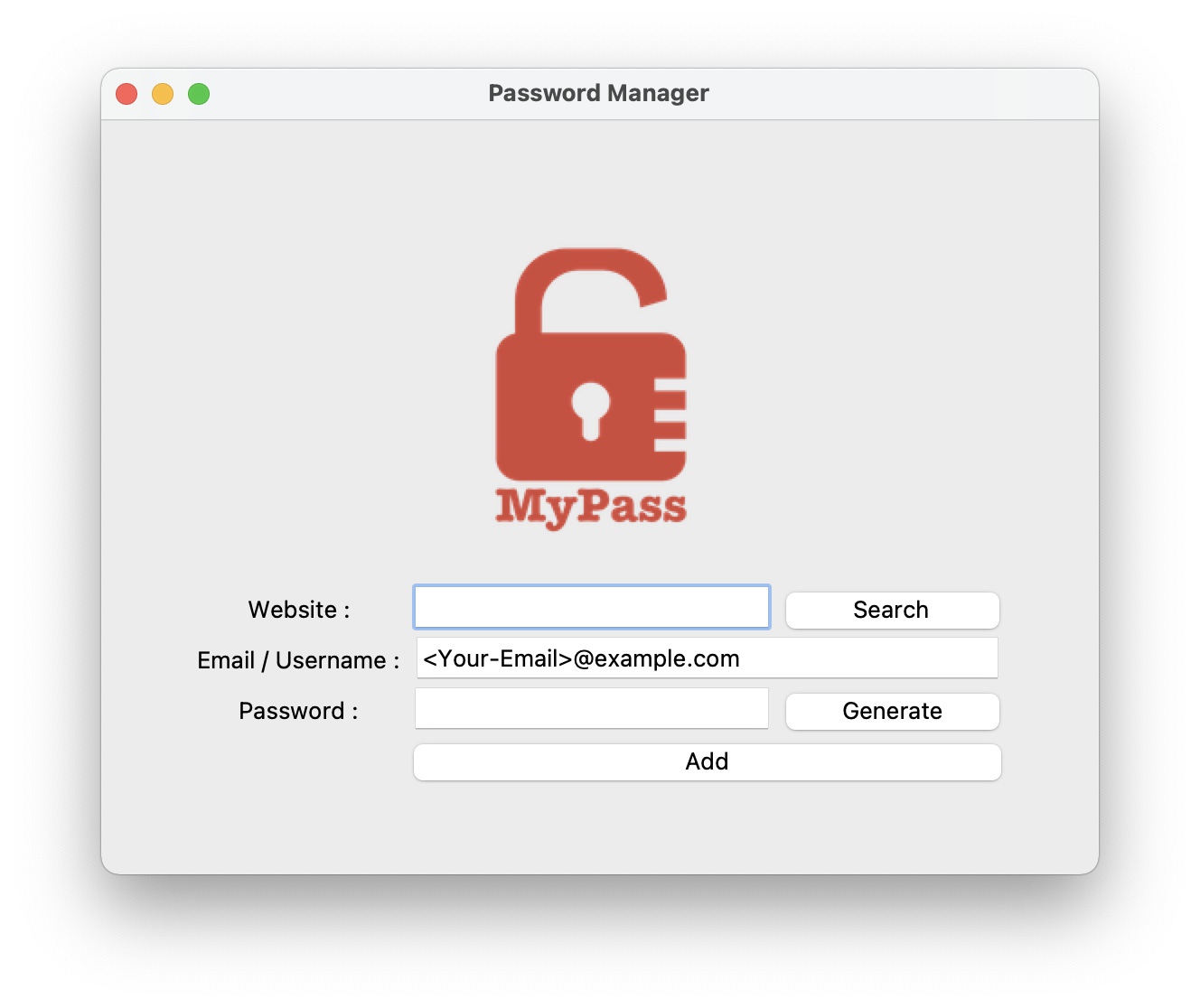 Password Manager Desktop App